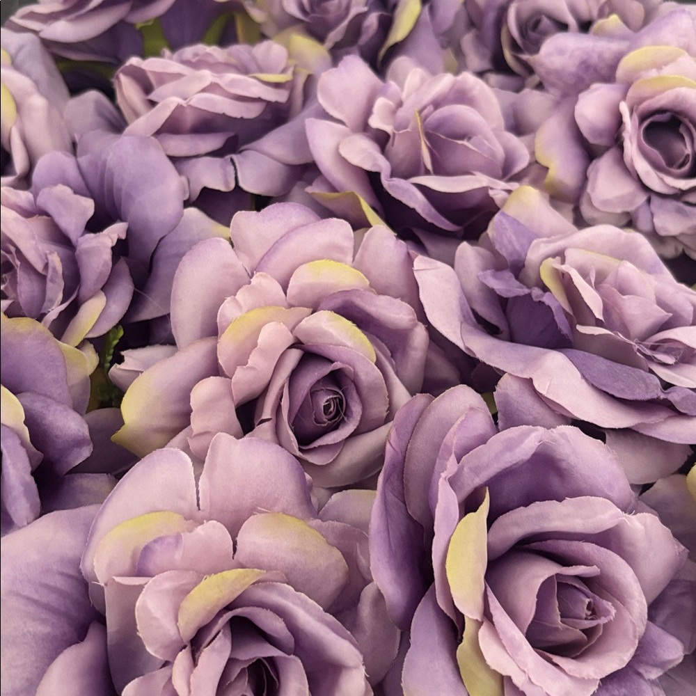 Lavender Artificial Rose Heads